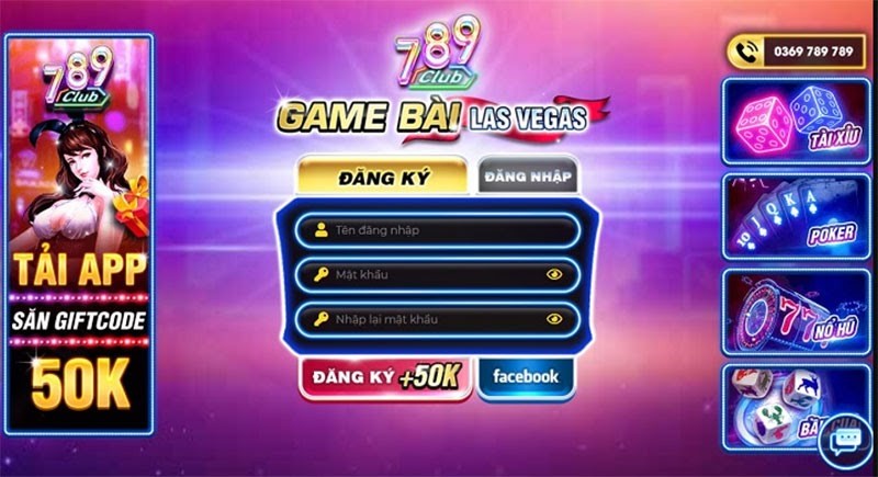 Đăng ký tài khoản thành viên 789Club vô cùng đơn giản