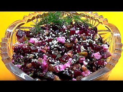 Reteta video Salata cu sfecla si branza Adyghe