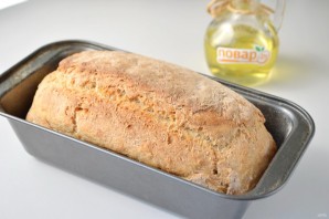 Pâine "Otrubnoy" fără frământare - fotografie pasul 7