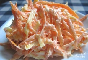 Morcovi cu brânză și usturoi - fotografie pasul 5