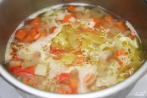 Supă de legume cu fasole - fotografie pasul 3
