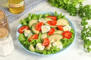 Salată cu pește afumat și avocado - fotografie pasul 3